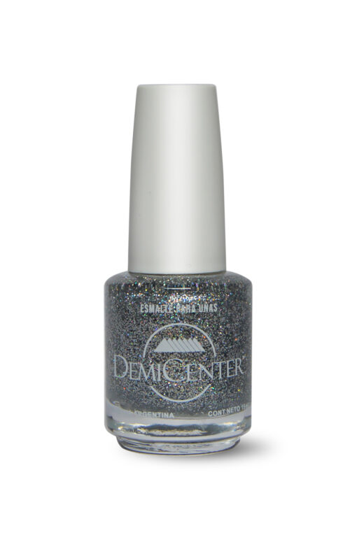 Esmalte #52 - Glitter plateado